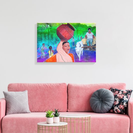 India Leinwanddruck (Insitu (Wohnzimmer))