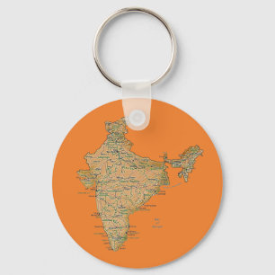 India Map Schlüsselanhänger