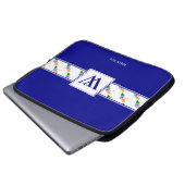 INDIA Monogram Christliche Bibelkarte Laptopschutzhülle (Vorne Knopf)