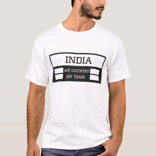 INDIA My Country My Team Concept T-Shirt (Vorderseite)