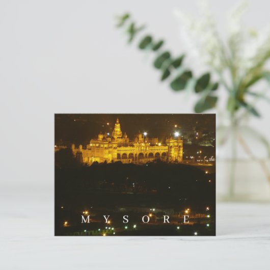 India Mysore Palace Postkarte (Stehend Vorderseite)