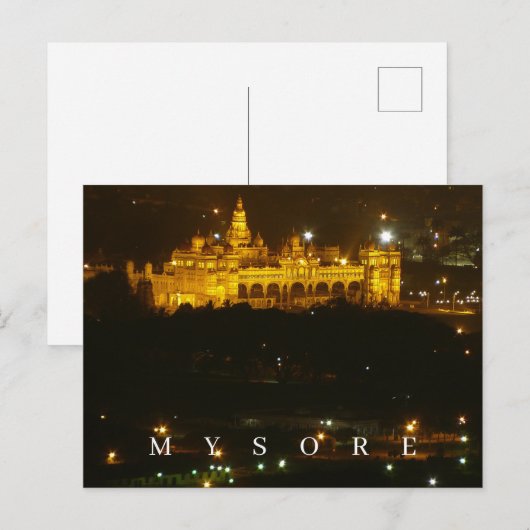 India Mysore Palace Postkarte (Vorne/Hinten)