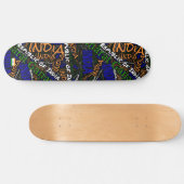 India Nationaler Stolz Wordcloud Skateboard (Horizontal)