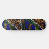 India Nationaler Stolz Wordcloud Skateboard (Horizontal)