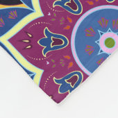 India Paisley Seamless Blumen Ornament Fleecedecke (Ecke)