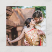 India Passport Wedding QR Begleitkarte (Rückseite)