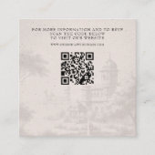 India Passport Wedding QR Begleitkarte (Vorderseite)