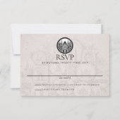 India Passport Wedding RSVP Karte (Vorderseite)
