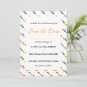 INDIA Patriotic Wedding Special Save The Date (Stehend Vorderseite)