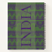 India Pattern Notizbuch (Rückseite)