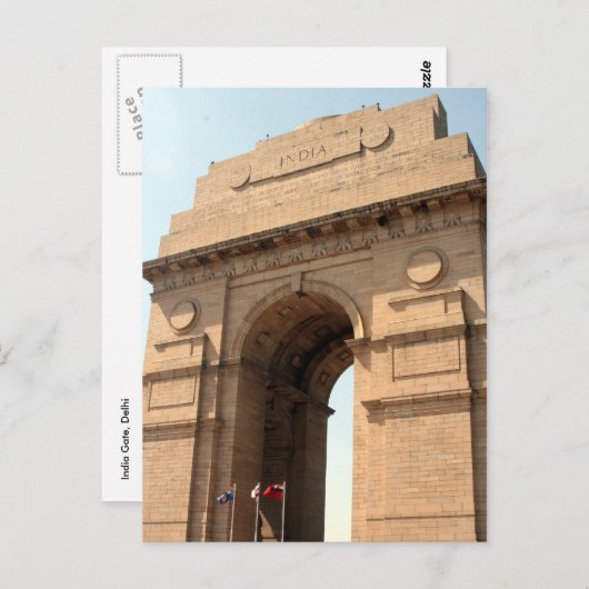 india postkarte (Vorne/Hinten)