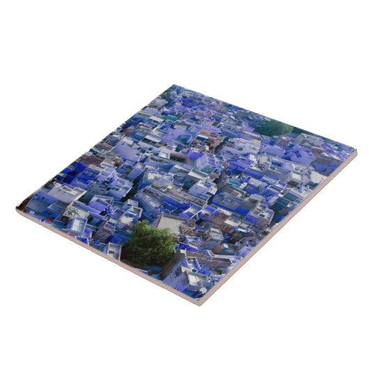 INDIA, Rajasthan, Jodhpur: Blue City of Jodhpur Fliese (Seite)