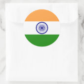 India Runder Aufkleber (Tasche)