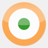 India Runder Aufkleber (Vorderseite)