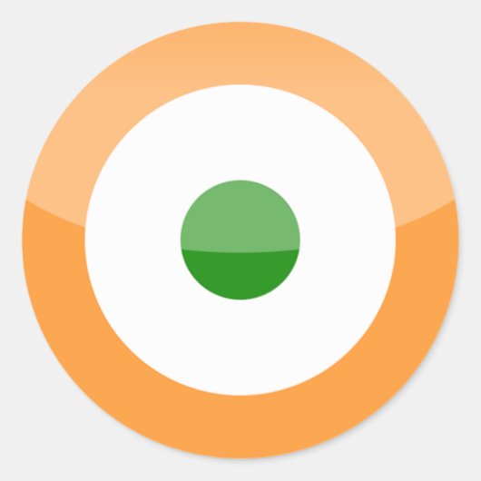 India Runder Aufkleber (Vorderseite)