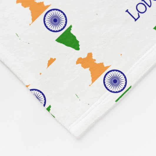 INDIA Scripture Christliche LIEBE deckt White ab Fleecedecke (Ecke)
