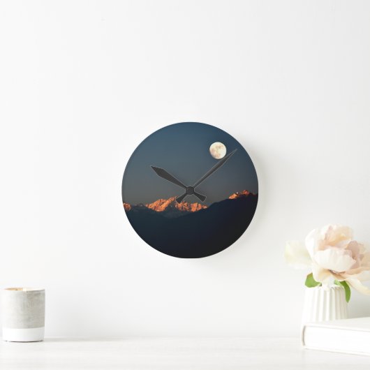 India - Sikkim, Pelling sunset Runde Wanduhr (Zuhause)