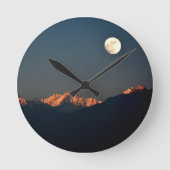 India - Sikkim, Pelling sunset Runde Wanduhr (Vorderseite)