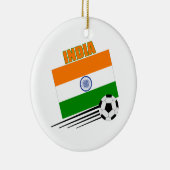 India Soccer Team Keramik Ornament (Rechts)