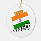India Soccer Team Keramik Ornament (Links)