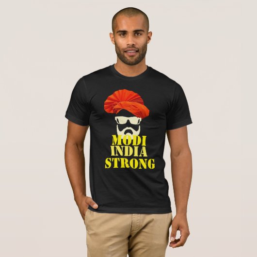 India Stolz Narendra Modi T - Shirt Design (Vorne ganz)