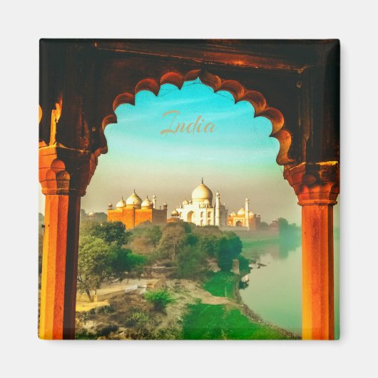 India Taj Mahal Magnet (Vorne)