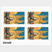 India Travel Poster Aufkleber (Blatt)