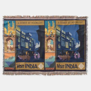 India Travel Poster Collage Floor Decke