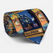 India Travel Poster Collage Krawatte (Gerollt)