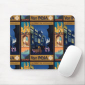 India Travel Poster Collage Mousepad (Mit Mouse)