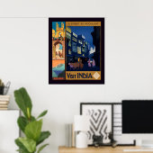 India Travel Poster Collage Poster (Heimbüro)