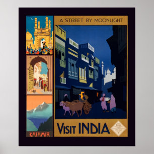 India Travel Poster Collage Poster