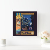 India Travel Poster Collage Uhr (Zuhause)