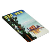 India Travel Poster Magnet (Rechte Seite)