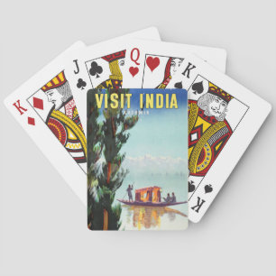India Travel Poster Spielkarten