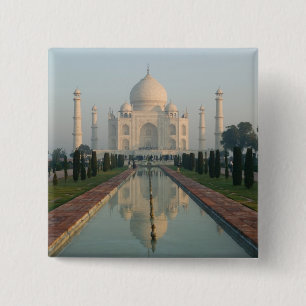 INDIA, Uttar Pradesh, Agra: Taj Mahal, Morgen Button