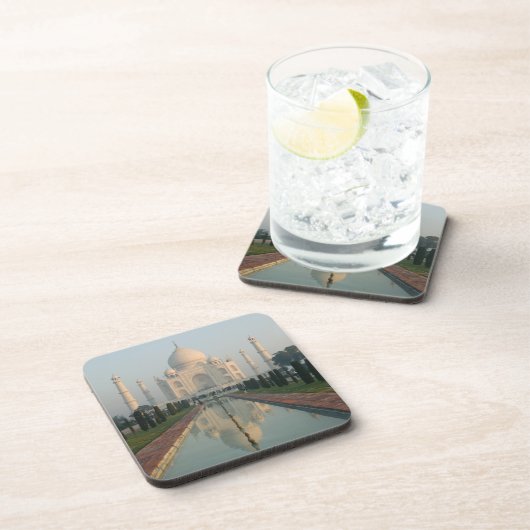 INDIA, Uttar Pradesh, Agra: Taj Mahal, Morgen Getränkeuntersetzer (Rechte Seite)
