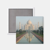 INDIA, Uttar Pradesh, Agra: Taj Mahal, Morgens Magnet (Vorderseite/Rückseite)