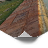 INDIA, Uttar Pradesh, Agra: Taj Mahal, Morning Poster (Ecke)