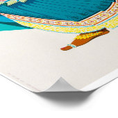 India Vintage Travel Poster wiederhergestellt (Ecke)