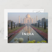 India Vintage Travel Tourismus Add Postkarte (Vorne/Hinten)