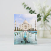 India Vintage Travel Tourismus Add Postkarte (Stehend Vorderseite)