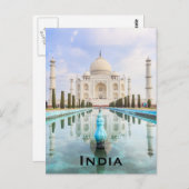 India Vintage Travel Tourismus Add Postkarte (Vorne/Hinten)