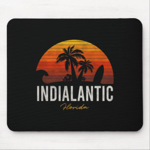 Indialantic Beach Florida Fl Palms Vacacation Surf Mousepad