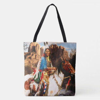 Indian 1A All-Over-Print Tote Bag Tasche