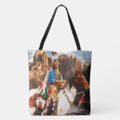 Indian 1A All-Over-Print Tote Bag Tasche (Rückseite)
