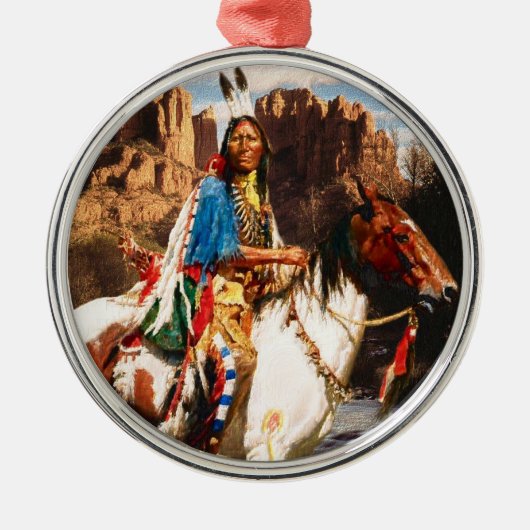 Indian 1A Ornament Aus Metall (Vorne)