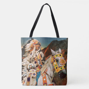 Indian 1B All-Over-Print Tote Bag Tasche