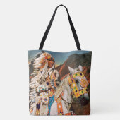 Indian 1B All-Over-Print Tote Bag Tasche (Rückseite)