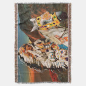 Indian 1B Throw Blanket Decke (Vorderseite Vertikal)